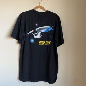 1995 Star Wars Star Trek movie tee